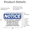 Signmission Do Not Deposit Feminine Hygiene Products, 5 in W x Rectangle, Vinyl Decal OS-2PACK-NS-D-35-L-11141 - alternate 5